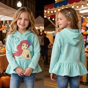 The Little Mermaid Ariel Disney Princess Vintage Hoodie Girls Size 5/6